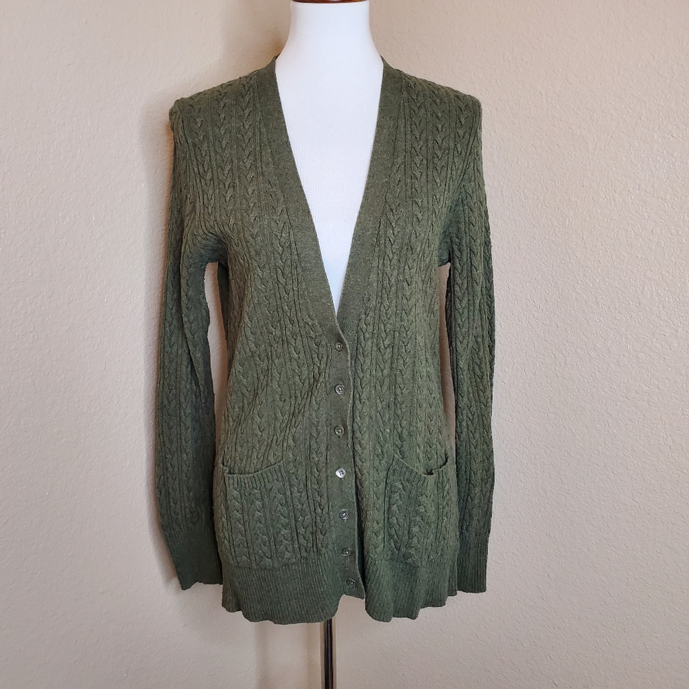 Eddie Bauer Cable Knit Cardigan